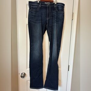 BKE Men’s Indigo Tyler Straight Leg Jeans 38XXL (tall)